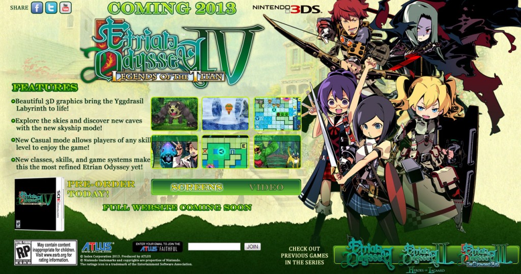 Etrian Odyssey IV Legends of the Titan